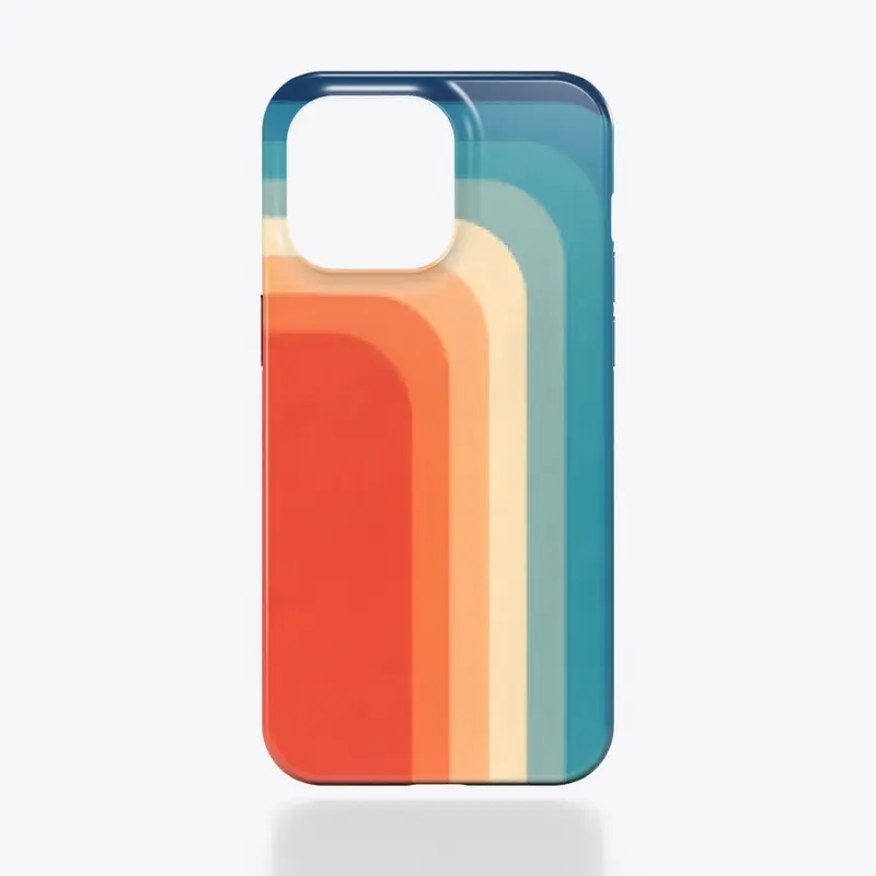 Retro color iphone case